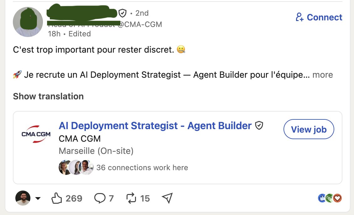 LinkedIn post and job offer Winflow was built to spot